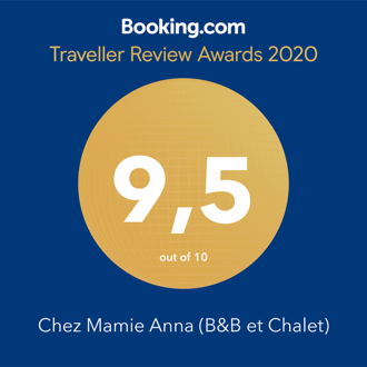 Booking.com Traveller Review Awards 2020 : 9,5/10